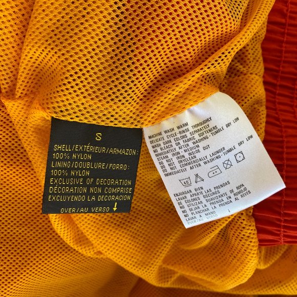 Vintage Red & Yellow Windbreaker Bomber Jacket - Picture 8 of 11